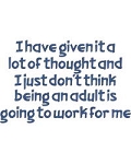 Being An Adult